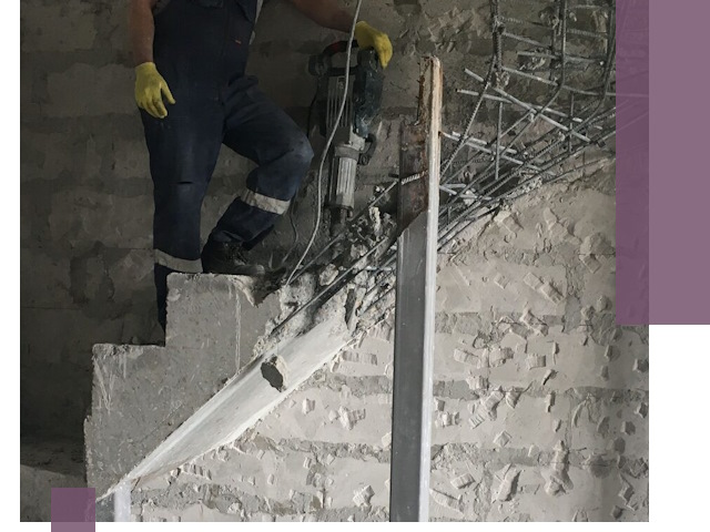 Демонтаж металлических и бетонных лестниц в Кондопоге