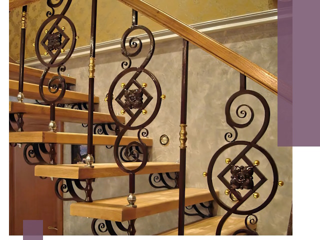 Изготовление кованых лестниц под ключ в Кондопоге