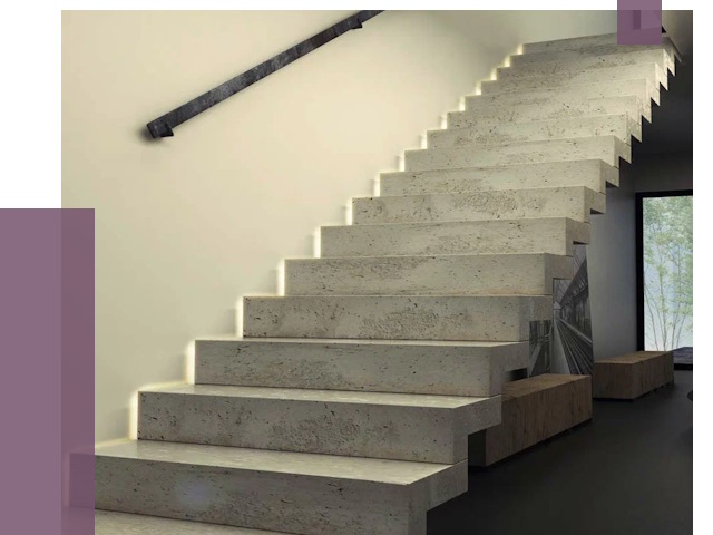 Облицовка бетонных лестниц в Кондопоге от 4568 руб/м2 