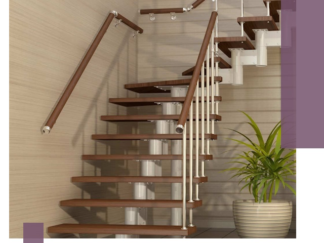 Изготовление модульных лестниц под ключ в Кондопоге