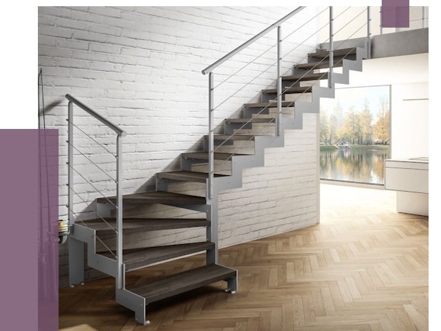 Г-образные лестницы под ключ в Кондопоге от 36801 руб. | ПРОЛЁТ-Кнп