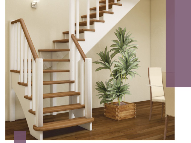 Г-образные лестницы под ключ в Кондопоге — изготовление и монтаж