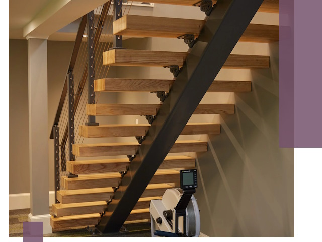 Лестницы на монокосоурах под ключ в Кондопоге - изготовление и монтаж