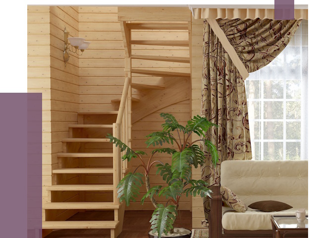 Лестницы для дачи в Кондопоге от 75379 руб.  | ПРОЛЁТ-Кнп