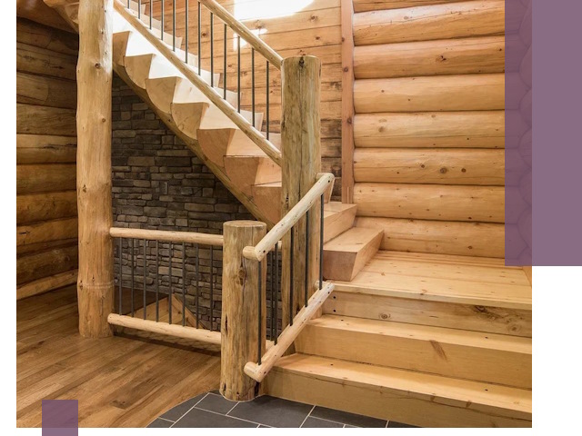 Лестницы в баню под заказ и профессиональный монтаж в Кондопоге