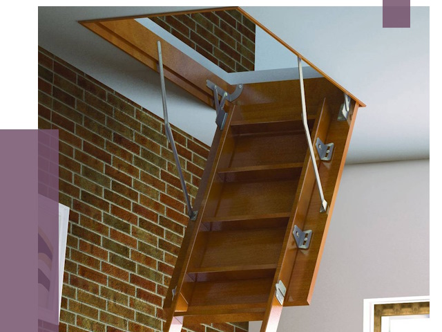 Установка чердачной лестницы в Кондопоге от 7766 руб. | ПРОЛЁТ-Кнп