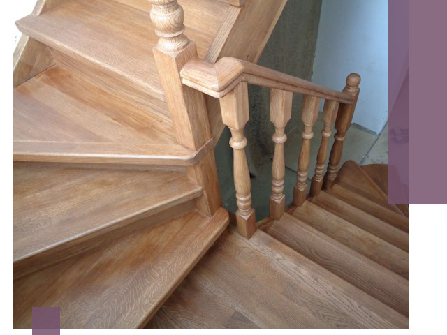 Дубовые лестницы под ключ в Кондопоге: изготовление и монтаж