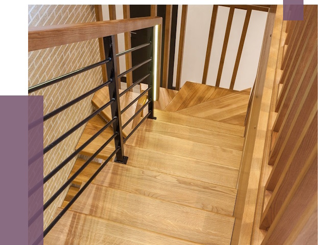 Лестницы из ясеня в Кондопоге под ключ от 9949 руб. 
