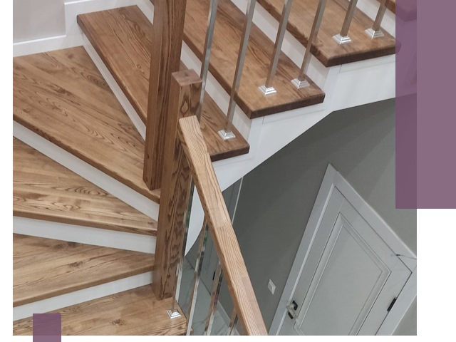 Обшивка металлических лестниц под ключ в Кондопоге