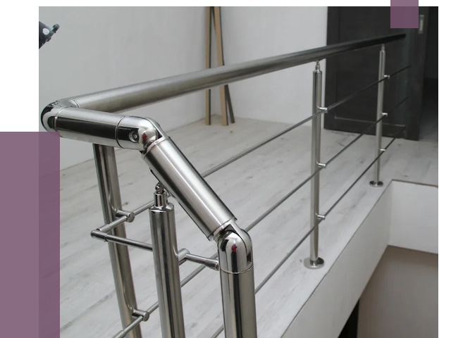 Перила из нержавеющей стали в Кондопоге от 8934 руб. под ключ | ПРОЛЁТ-Кнп