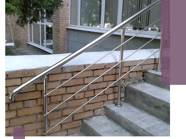 Перила из нержавеющей стали высокого качества в Кондопоге