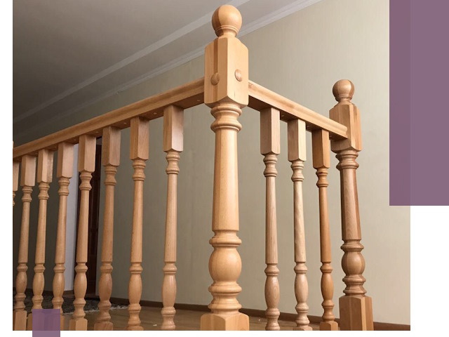 Деревянные перила на заказ в Кондопоге: монтаж и изготовление