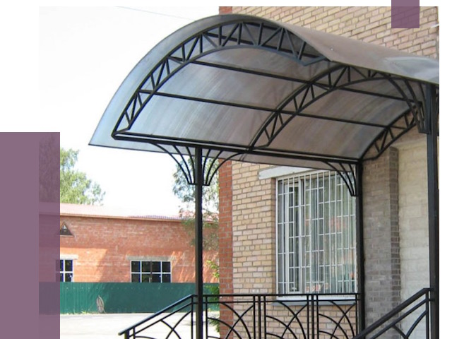 Металлические навесы и козырьки в Кондопоге от 12690 руб.