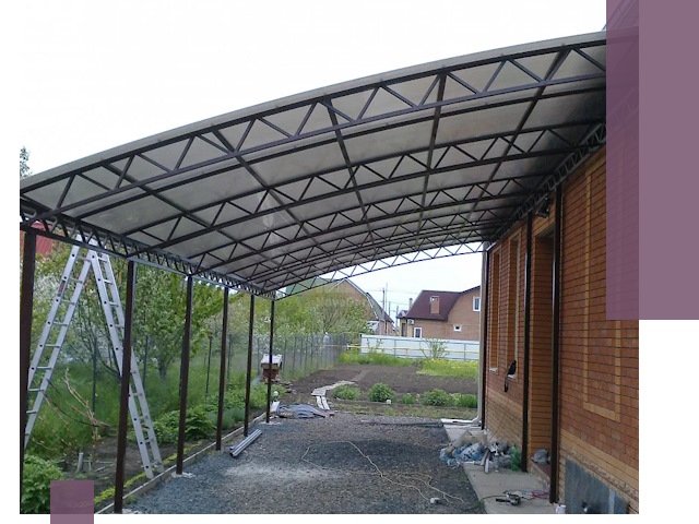 Профессиональный монтаж навесов под ключ в Кондопоге