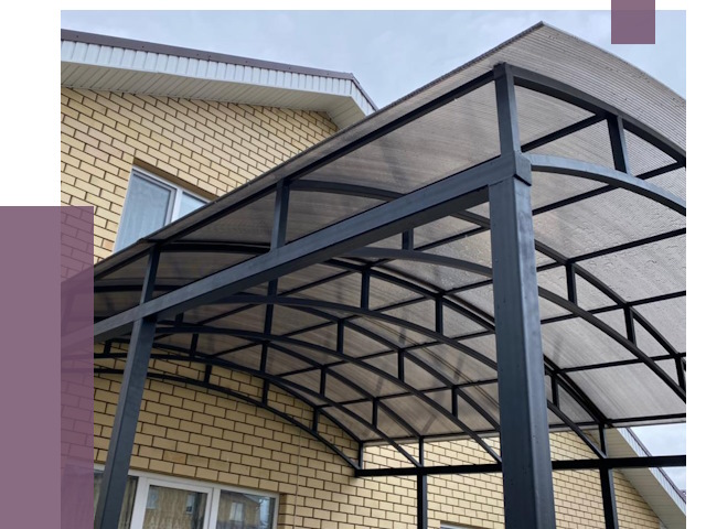 Монтаж козырьков в Кондопоге от 11421 руб. | ПРОЛЁТ-Кнп