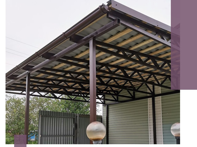 Навесы под ключ в Кондопоге: изготовление, монтаж и гарантия