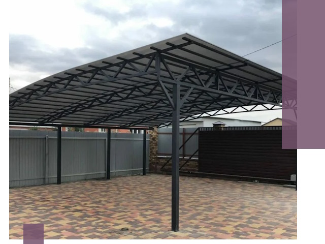 Недорогие навесы под ключ в Кондопоге — изготовление и монтаж