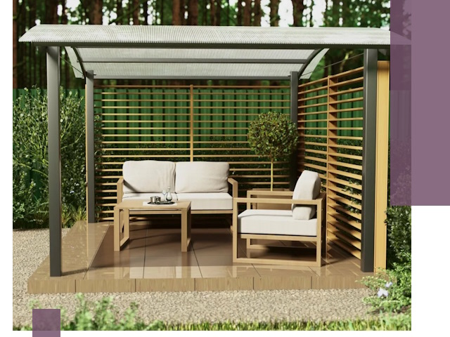 Навесы для дачи в Кондопоге: изготовление, монтаж и демонтаж