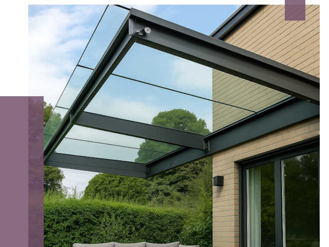 Стеклянные навесы и козырьки в Кондопоге от 12182 руб.