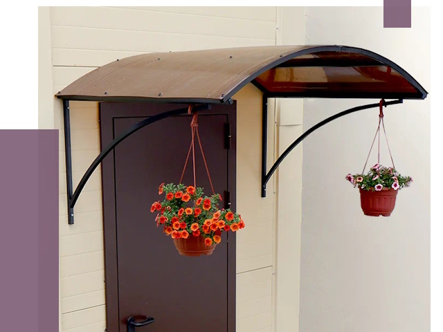 Козырьки над входом в Кондопоге от 14720 руб.  | ПРОЛЁТ-Кнп