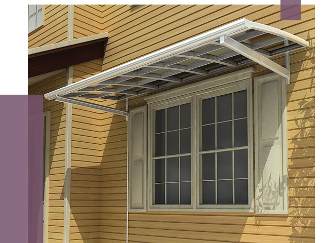 Козырьки над окнами в Кондопоге от 7563 руб. — монтаж, покупки | ПРОЛЁТ-Кнп