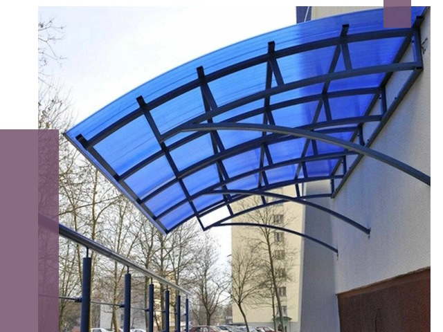 Козырьки из поликарбоната в Кондопоге от 4264 руб. под ключ | ПРОЛЁТ-Кнп