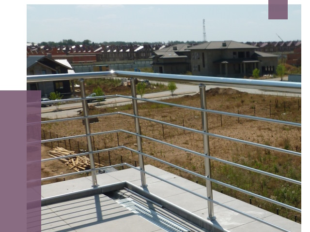 Парапеты из нержавеющей стали в Кондопоге от 7919 руб. за м² | ПРОЛЁТ-Кнп