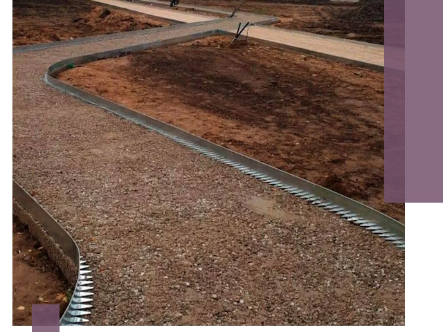 Металлические бордюры под ключ в Кондопоге — изготовление и монтаж