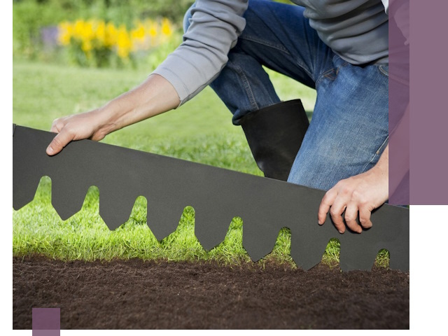 Металлические бордюры для газона в Кондопоге — изготовление и монтаж