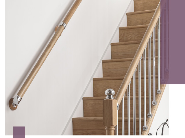 Пристенные поручни из стали и нержавейки под монтаж в Кондопоге